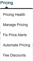 Amazon pricing tab