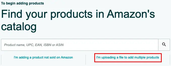 Amazon bulk Listing