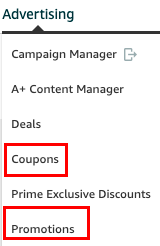 Amazon Advertising - Coupon promotions