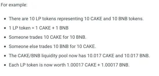 Pancakeswap trading fee reward