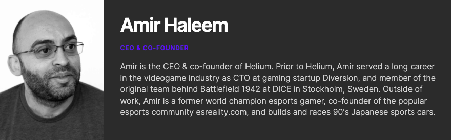 Helium Crypto Founder