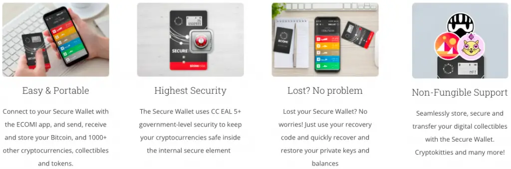 ECOMI wallet features