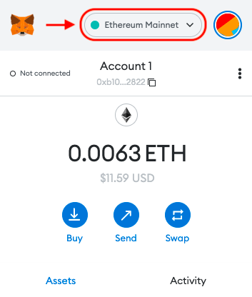 Metamask inside