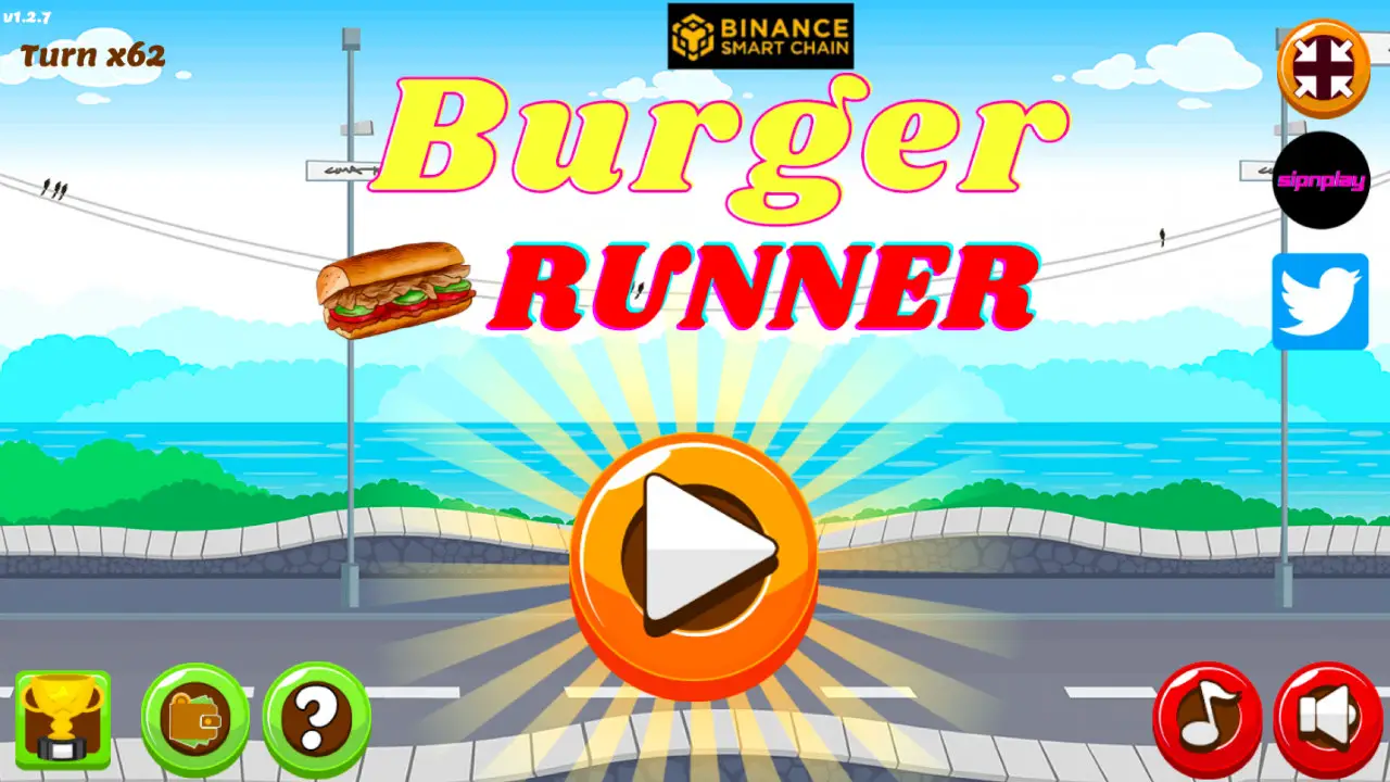 earn busd stablecoin with burger runner game